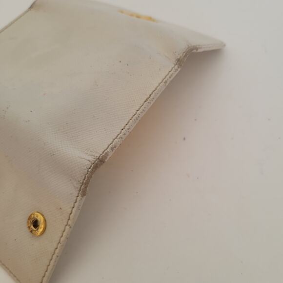 Authentic Prada Multicles Key Holder Hooks Case White Small Wallet Leather Logo - Picture 7 of 11